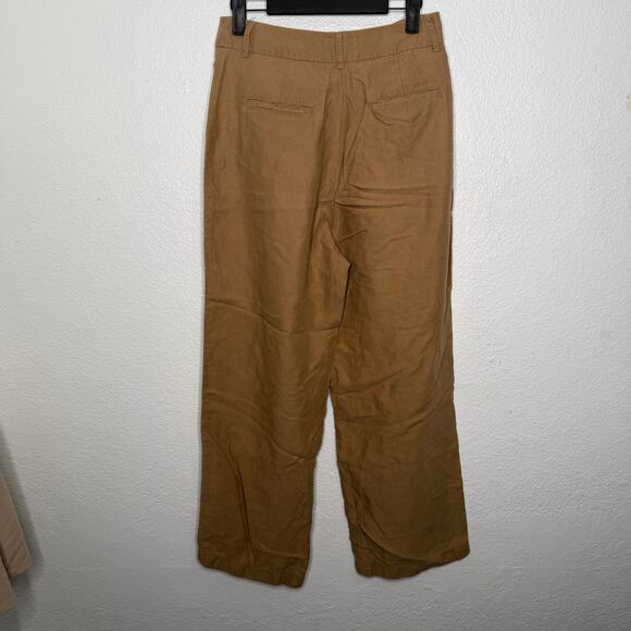 Aritzia Wilfred Womens Pants Size 4 Brown High Rise Straight Leg Casual Wear - Picture 2 of 14
